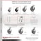 Service Caster 5 Inch Kingpinless Polyolefin Wheel Swivel Top Plate Caster SCC-KP30S520-POR - alternate 1
